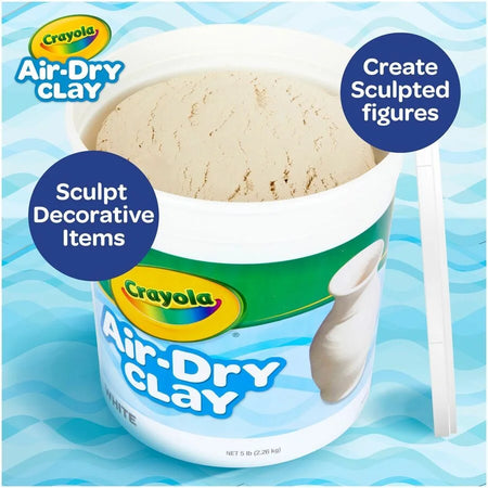 Crayola Air-Dry Clay: White Art Classes - 1 Each - Modeling Clay