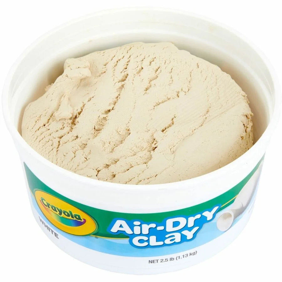 Crayola Air-Dry Clay: White Clay Craft Kit - 1 Pack - Modeling