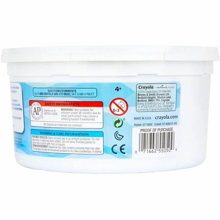 Crayola Air-Dry Clay: White Clay Craft Kit - 1 Pack - Modeling