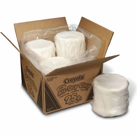 Crayola Air-Dry Clay: White Clay Craft Value Pack (4/Box) - Modeling