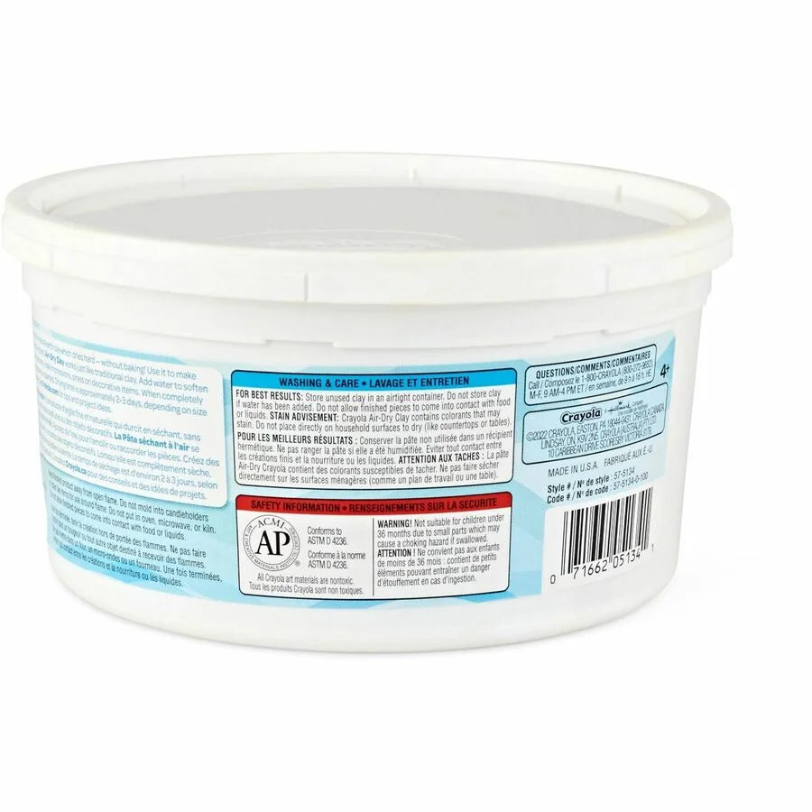 Crayola Air-Dry Clay: Yellow - Ideal for Art Rooms & Classrooms - Modeling Clay