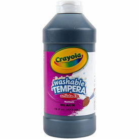 Crayola Artista II Black Washable Tempera Paint - 16 oz - Non-Toxic