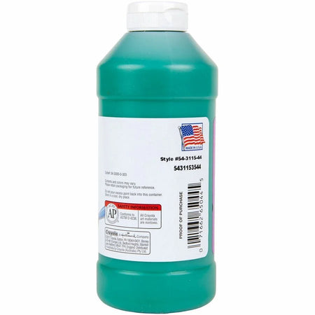 Crayola Artista II Green Washable Tempera Paint - 16 oz - 1 Each
