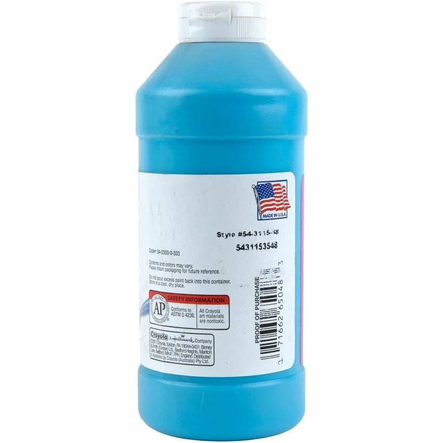 Crayola Artista II Turquoise Washable Tempera Paint - 16 oz