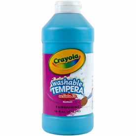 Crayola Artista II Turquoise Washable Tempera Paint - 16 oz