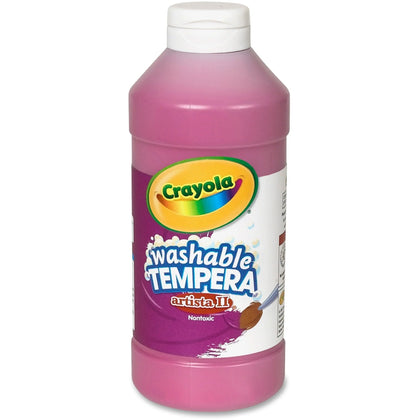Crayola Artista II Washable Tempera Paint - Magenta - 16 oz - 1 Each