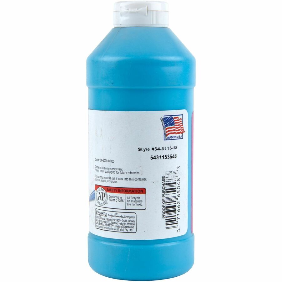 Crayola Artista II Washable Tempera Paints - Rear