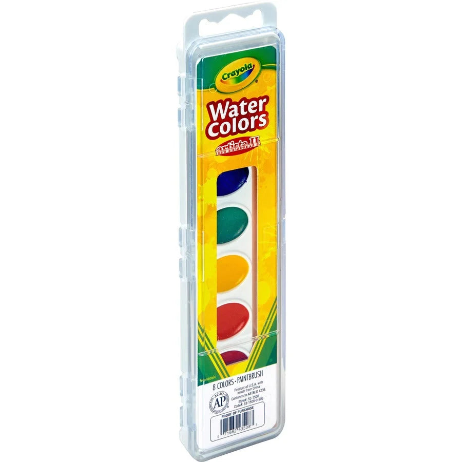 Crayola Artista II Watercolor Set - Vibrant Assorted Colors - Paint