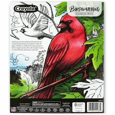 Crayola Bird Watching Coloring Book: 40-Page Printed Book - Books