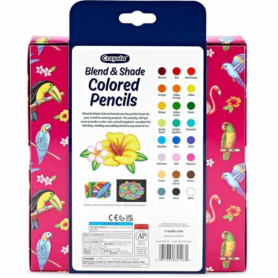 Crayola Blend & Shade Colored Pencils - Rear