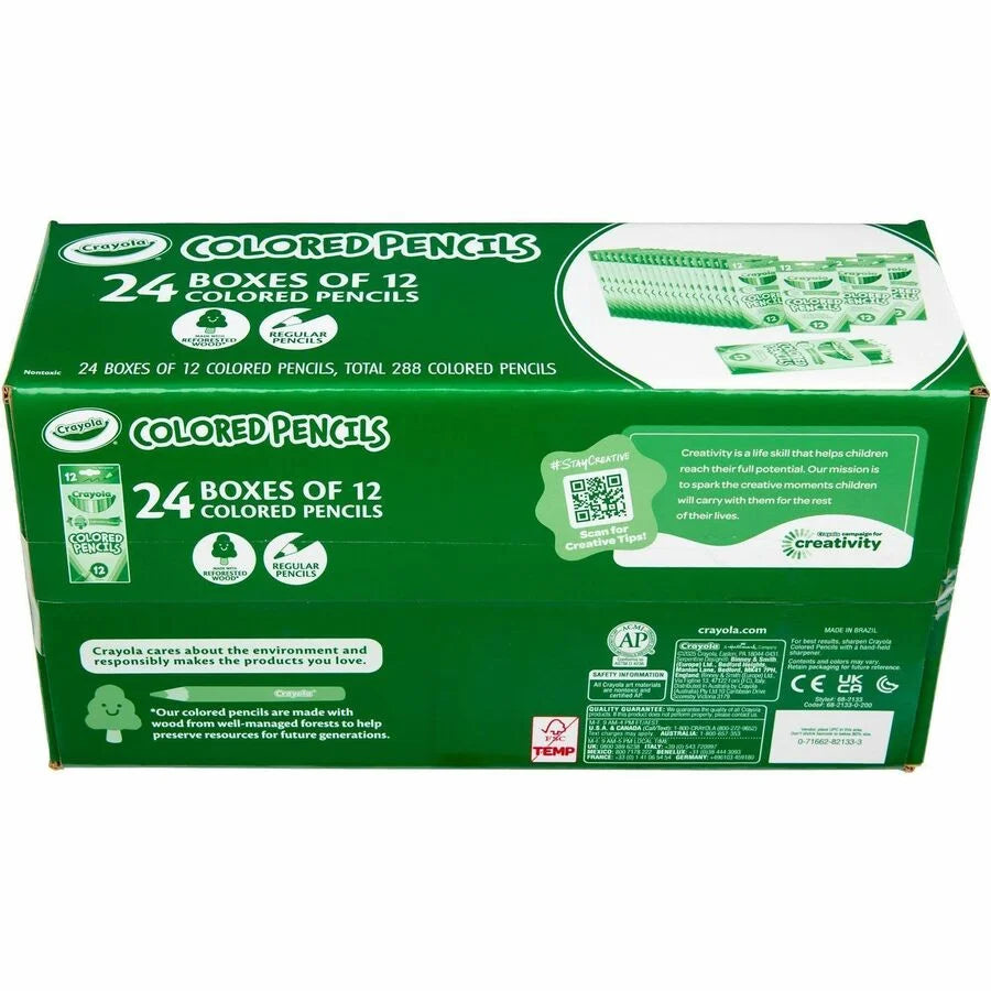 Crayola Bulk Colored Pencils: Multi Lead - 24 Pack - Specialty Marking & Pencils
