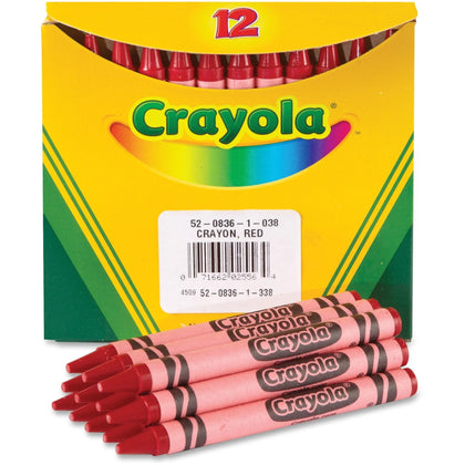 Crayola Bulk Crayons: Red Color - 12 Crayons per Box