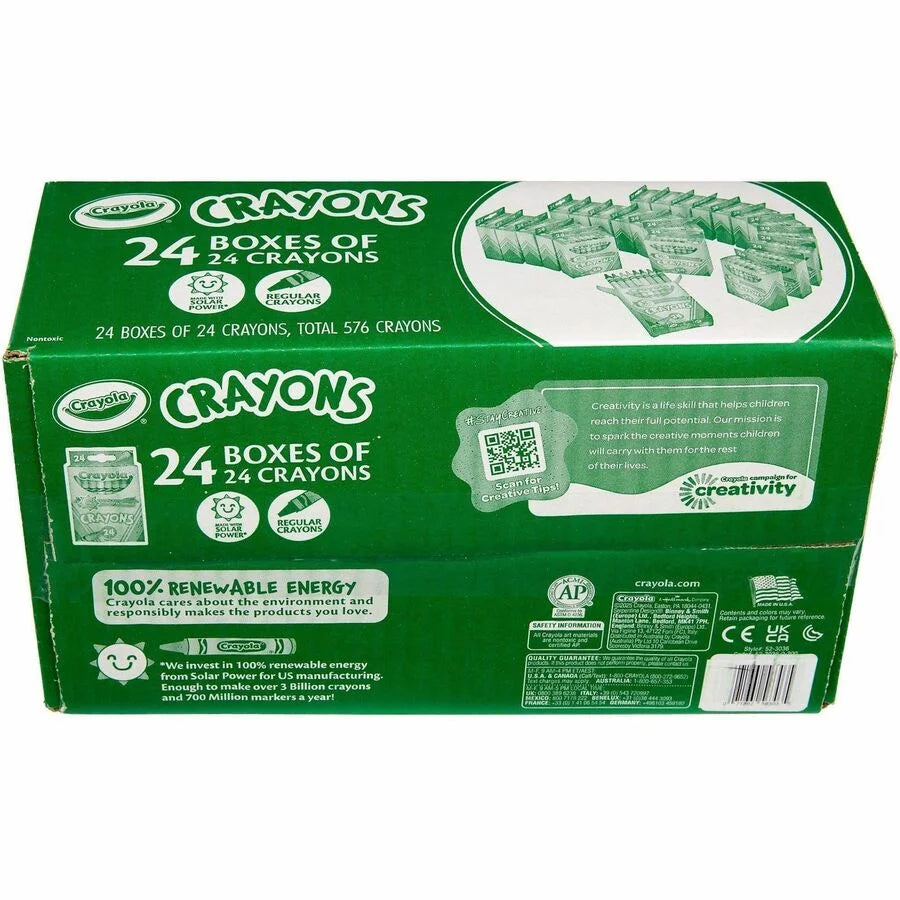 Crayola Bulk Crayons: Regular 24-Pack for Kids’ Creative Fun - Crayons