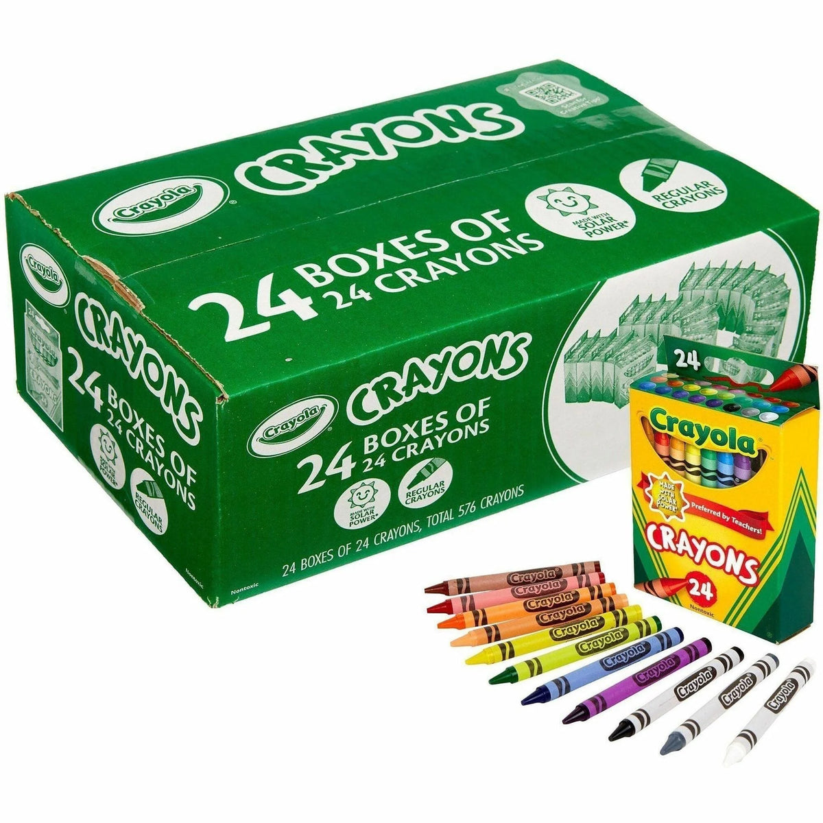 Crayola Bulk Crayons: Regular 24-Pack for Kids’ Creative Fun - Crayons