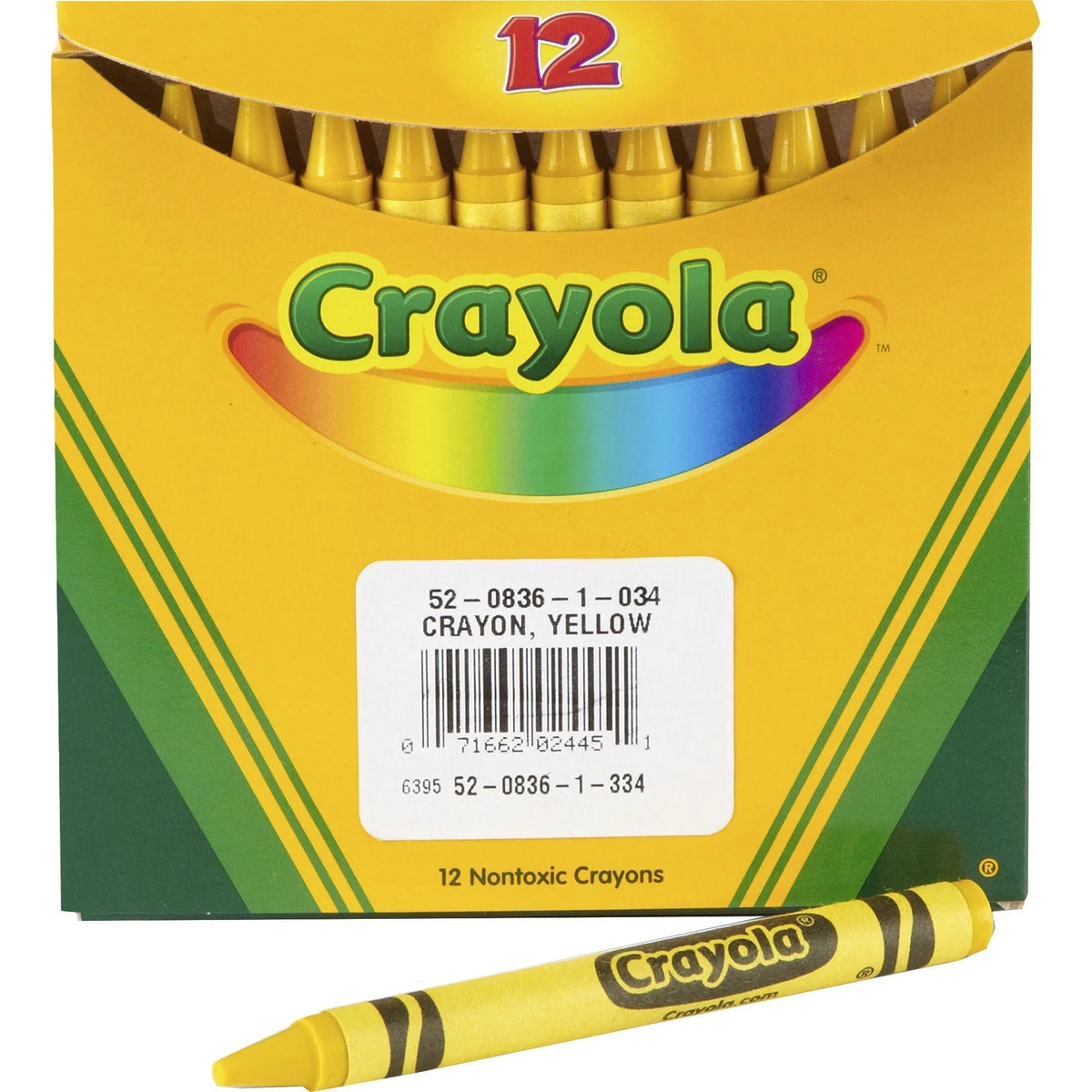 Crayola Bulk Yellow Crayons - 12 Pack for Creative Fun