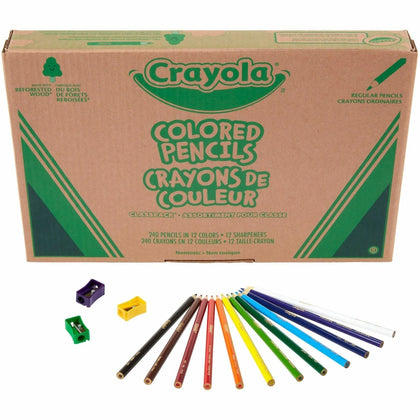 Crayola Classpack Coloured Pencils - 240 Assorted Colors Pack - Specialty Marking & Colored