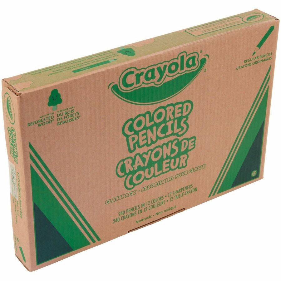 Crayola Classpack Coloured Pencils Assorted Colours 240/cse - Right