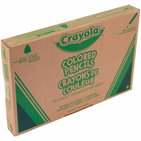 Crayola Classpack Coloured Pencils Assorted Colours 240/cse - Right