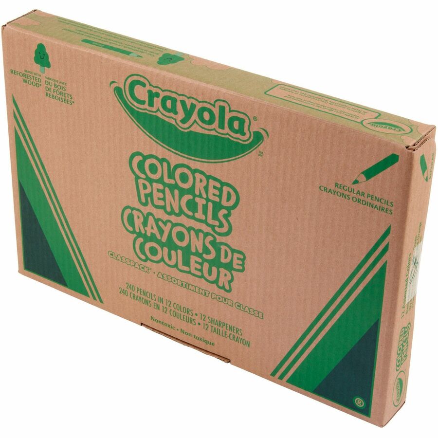 Crayola Classpack Coloured Pencils Assorted Colours 240/cse - Left