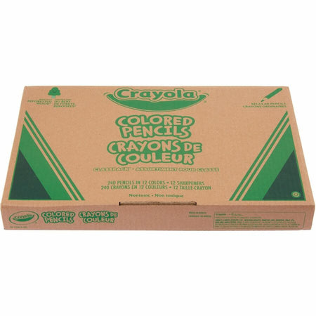 Crayola Classpack Coloured Pencils Assorted Colours 240/cse - Top