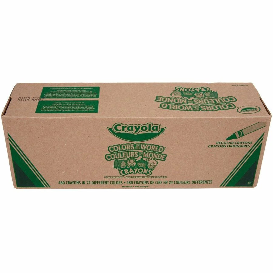 Crayola Color of the World Crayons - Inclusive Shades - 480 Pack
