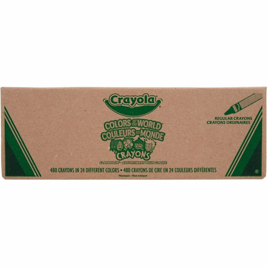 Crayola Color of the World Crayons - Inclusive Shades - 480 Pack