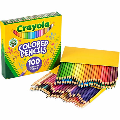 Crayola Colored Pencils: Assorted Lead Set - 100 Vibrant Colors - Specialty Marking & Pencils
