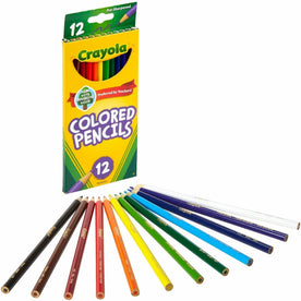 Crayola Colored Pencils: Presharpened 3.3mm Lead - Wood Barrel - 12/Set - Specialty Marking & Pencils