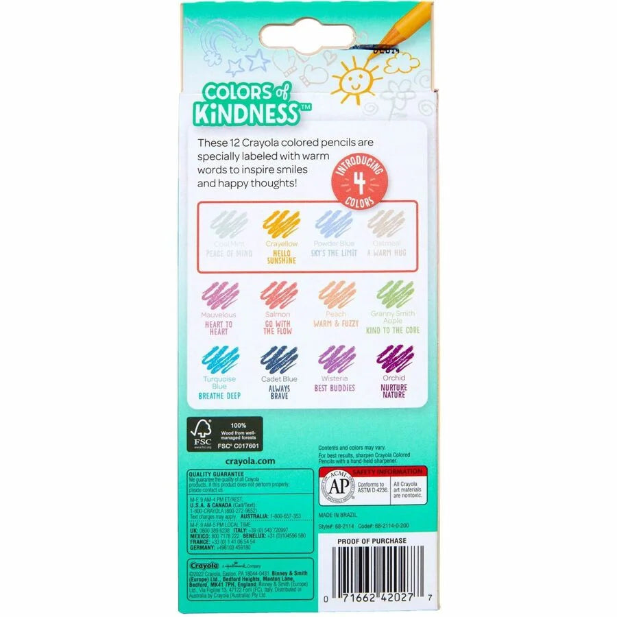 Crayola Colors of Kindness Pencils - 12 Assorted Lead Pack - Specialty Marking & Colored