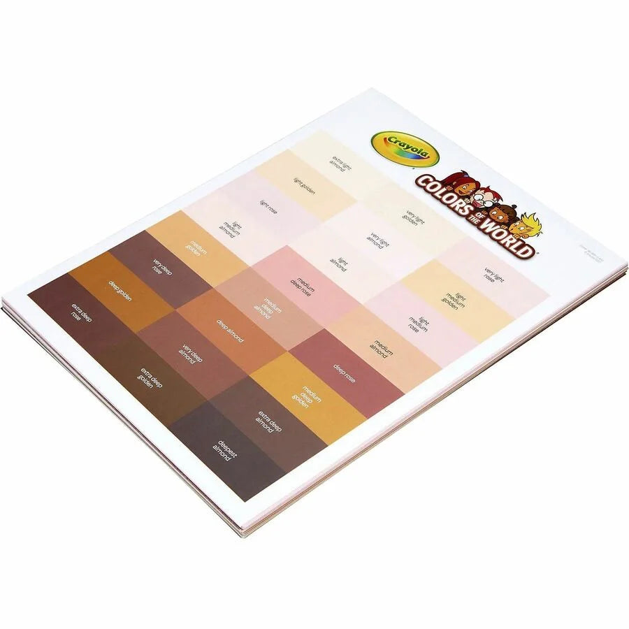 Crayola Colors of the World Construction Paper - Student Artwork Supplies