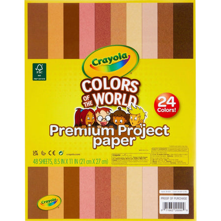Crayola Colors of the World Construction Paper - Student Artwork Supplies