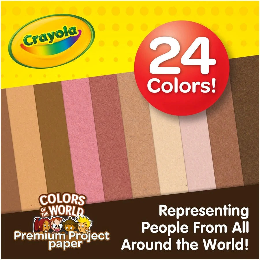 Crayola Colors of the World Construction Paper - Student Artwork Supplies