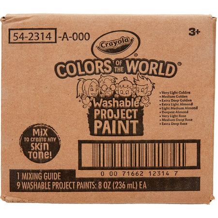 Crayola Colors of the World™ Washable Paint - 8 fl oz - 9 Pack