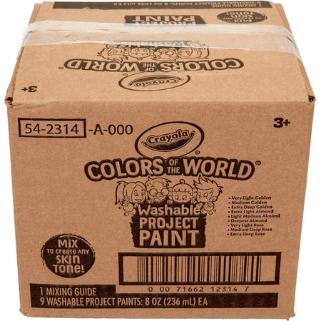 Crayola Colors of the World™ Washable Paint - 8 fl oz - 9 Pack