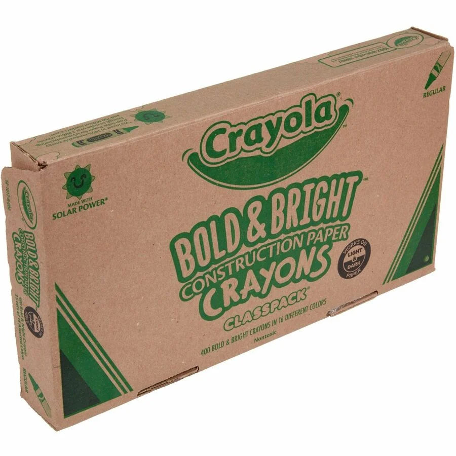 Crayola Construction Paper Crayon Classpack - 16 Colors - 400 Crayons