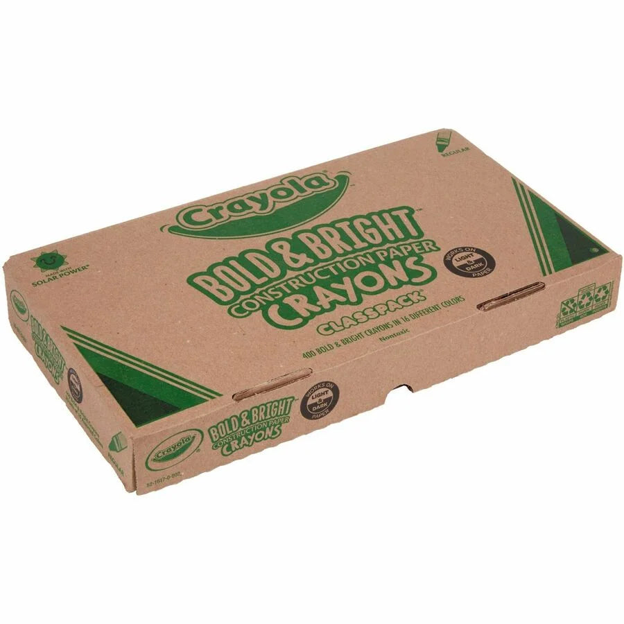 Crayola Construction Paper Crayon Classpack - 16 Colors - 400 Crayons