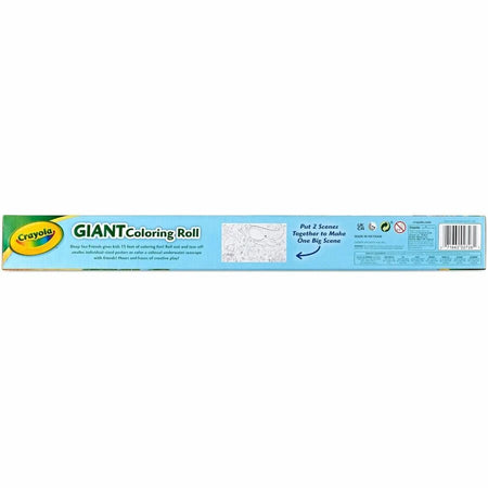 Crayola Deep Sea Friends Giant Coloring Roll - Dive into Underwater Fun - Books