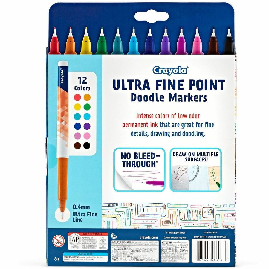 Crayola Doodle Markers - Rear