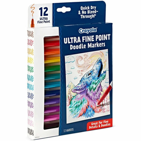 Crayola Doodle Markers: Multi Ink Fun - 12 Pack - Art Markers