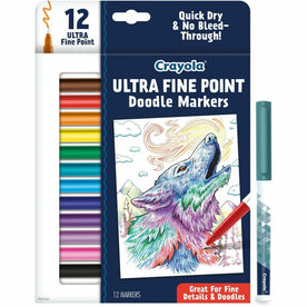 Crayola Doodle Markers: Multi Ink Fun - 12 Pack - Art Markers