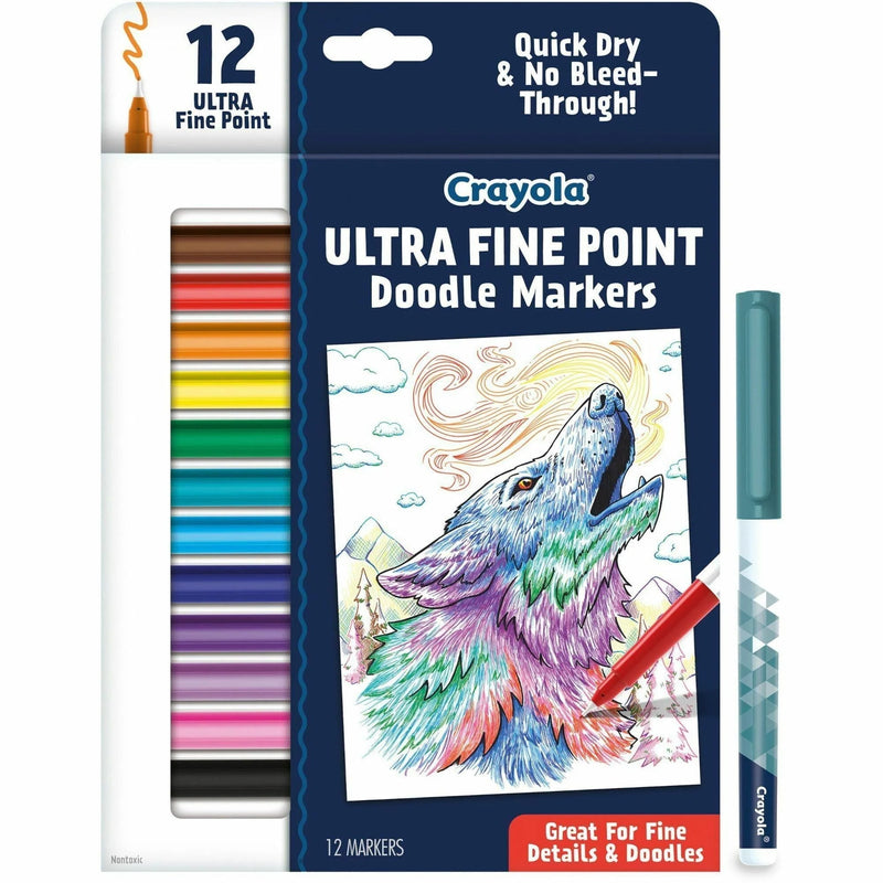 Crayola Doodle Markers: Multi Ink Fun - 12 Pack - Art Markers