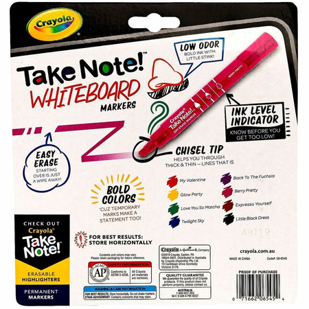 Crayola Dry Erase Markers - Rear