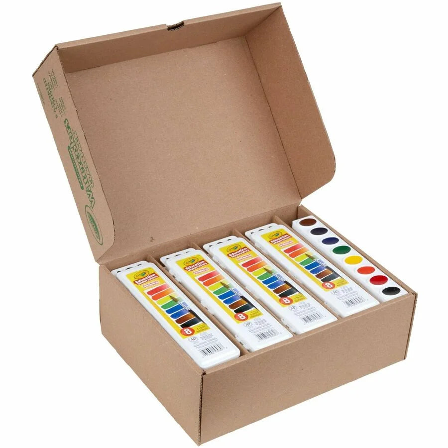 Crayola Educational Watercolors Classpack - 8 Colors - 36/Box - Paint