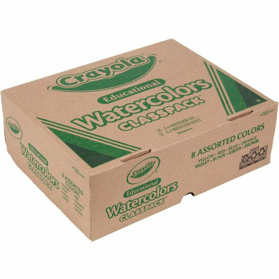 Crayola Educational Watercolors Classpack - 8 Colors - 36/Box - Paint