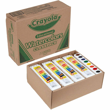 Crayola Educational Watercolors Classpack - 8 Colors - 36/Box - Paint