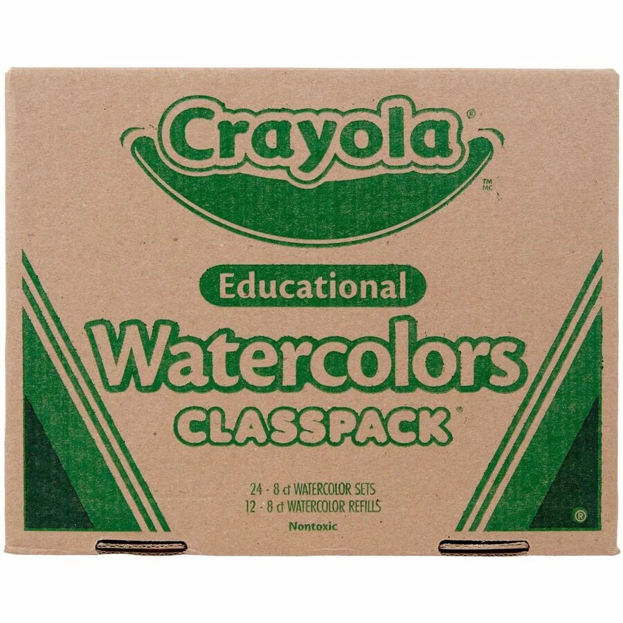 Crayola Educational Watercolors Classpack - 8 Colors - 36/Box - Paint