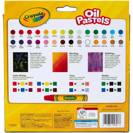 Crayola Jumbo Oil Pastels Set - 28 Vibrant Colors - Pastel Sticks