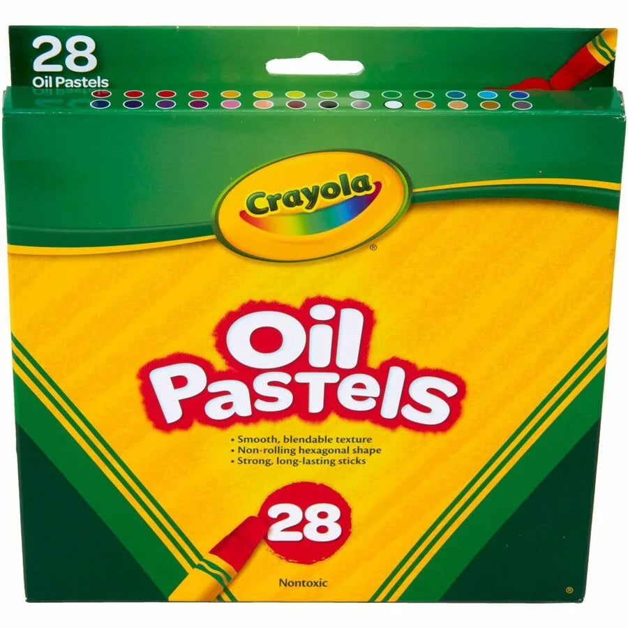Crayola Jumbo Oil Pastels Set - 28 Vibrant Colors - Pastel Sticks
