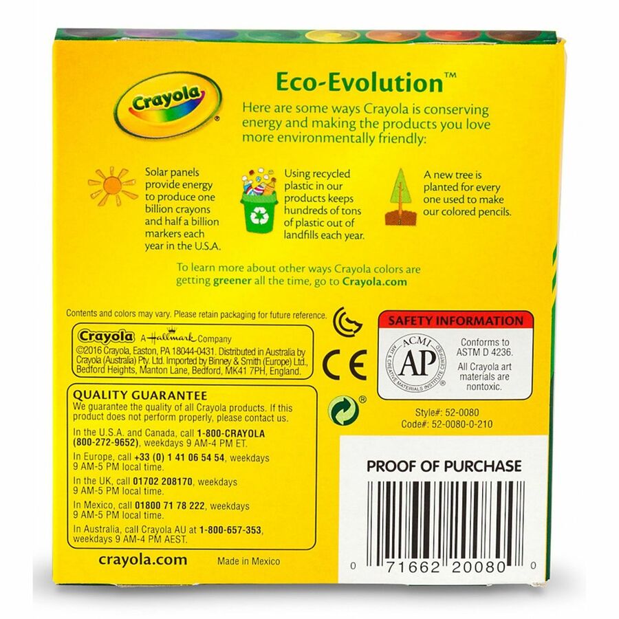 Crayola Large Crayons - Rear