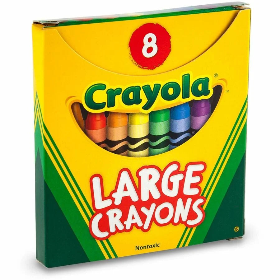 Crayola Large Crayons: Assorted Colors - 8 Crayons Set